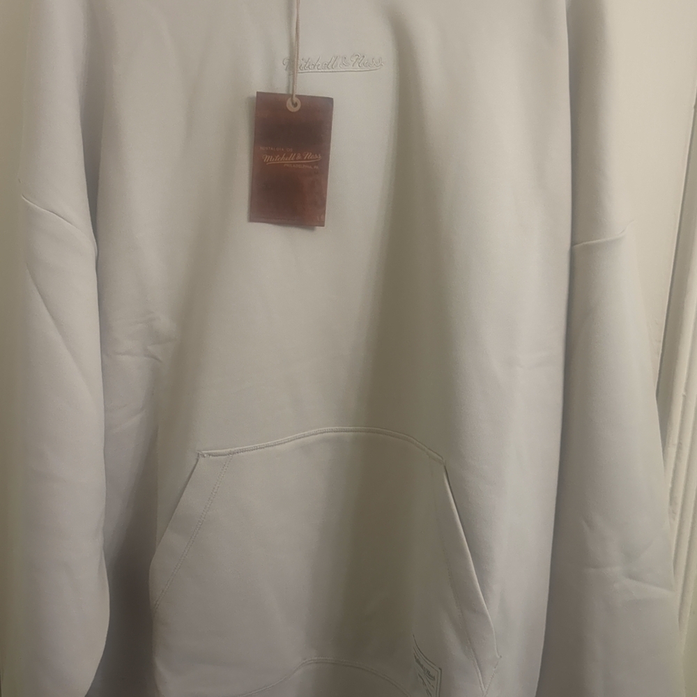 Mitchell & Ness Stone Grey Hoodie